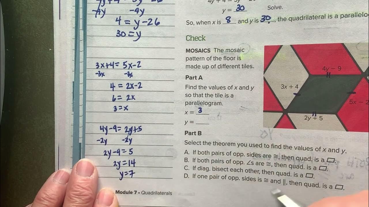 7.3 - Tests for Parallelograms - YouTube