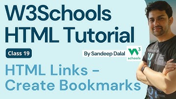 HTML Tutorial - HTML Links - Create Bookmarks - W3Schools - In Hindi & English