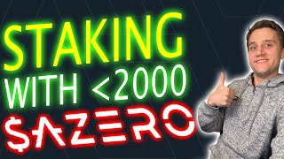 How to stake Azero if you have less than 2000 Azero