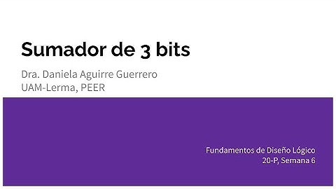 Sumador de 3 bits