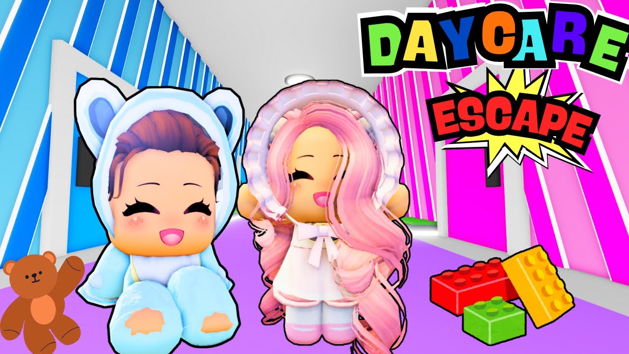 Мы сбежали из детского сада Roblox Obby