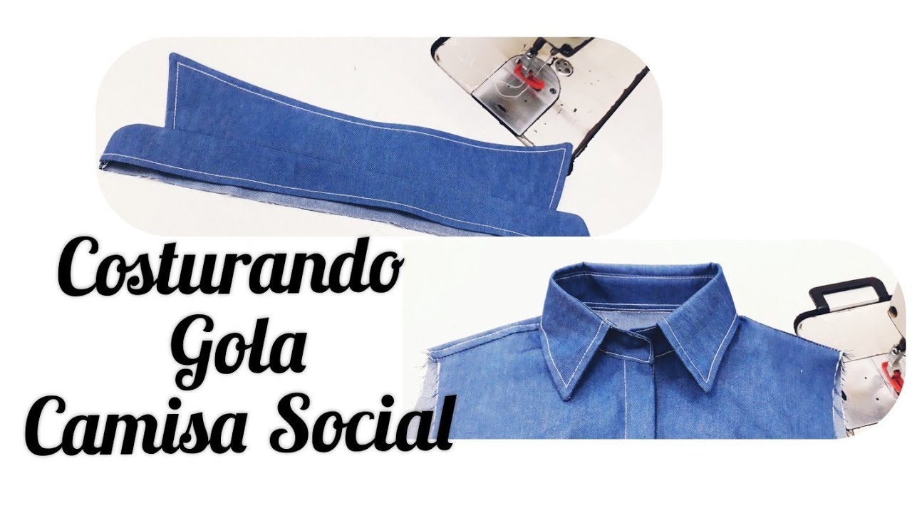 Como costurar GOLA em camisa social