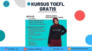 3/4 Kursus TOEFL Gratis: Reading Comprehension: Tips, Soal, dan Pembahasan