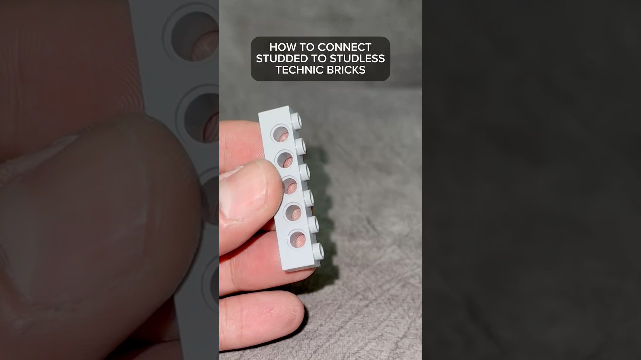 How to Connect Studded to Studless Technic Bricks