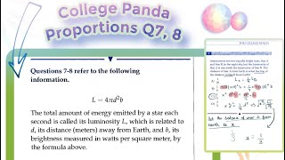SAT math Proportions SOLVED Question
