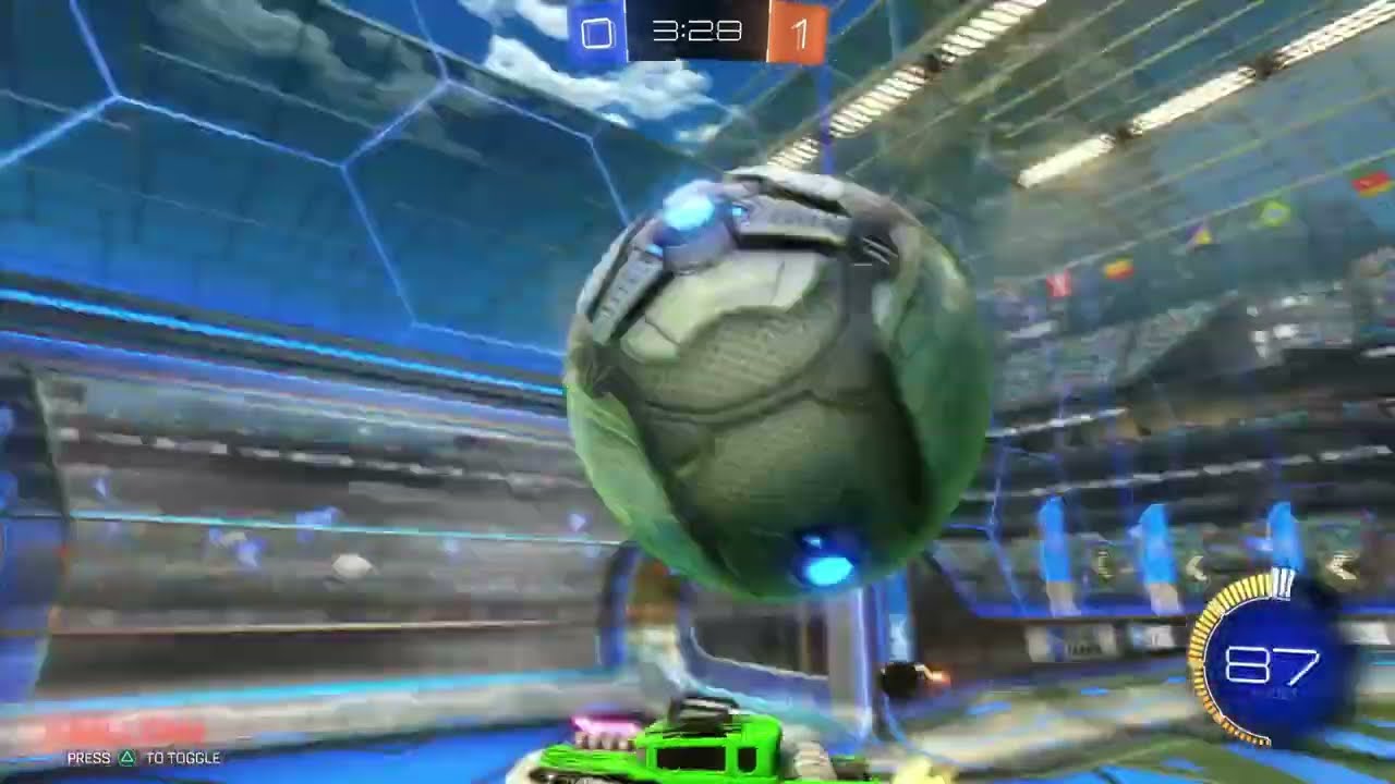 Rocket League Mannfield 2v2 i got 9 Saves!!