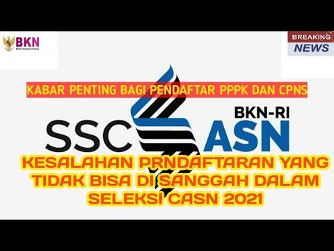 KESALAHAN PENDAFTARAN CASN