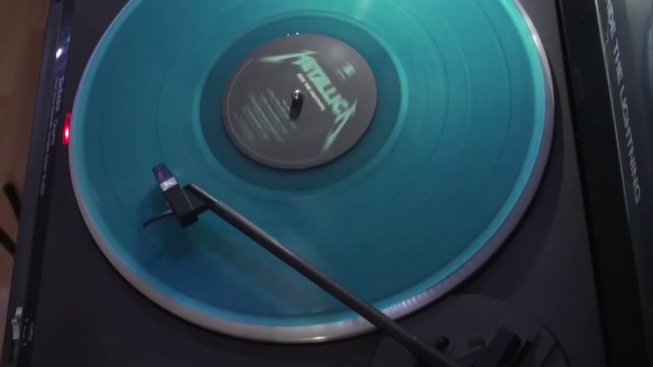 METALLICA Ride The Lightning 1984 Vinyl LP Side1 rip Blackened 2016