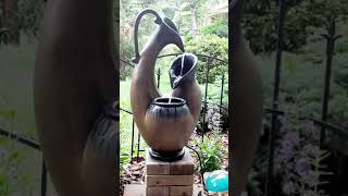 John Timberland Mediterranean Tabletop Water Fountain Feature 24" High Cascading Jug