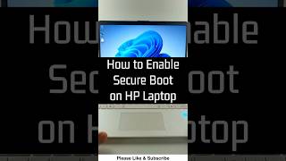 How to Enable Secure Boot on HP Laptop