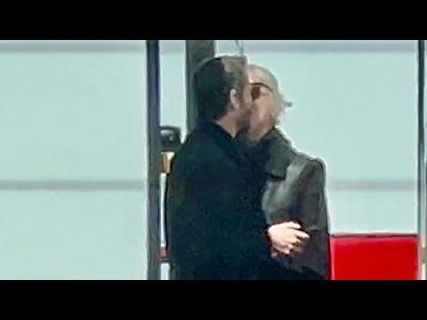 Keanu Reeves Kissing Alexandra Grant On Set Of Good Fortune in LA