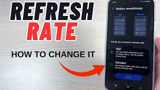 How To Change Refresh Rate 60 Hz - 120 Hz On Samsung Galaxy A Series