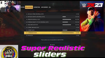 WWE 2K23. Super Realistic Sliders custom sliders. (AI vs.AI)