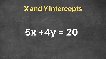 How to Find and Graph X and Y intercepts
