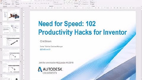 Need for Speed: 102 Productivity Hacks for Inventor