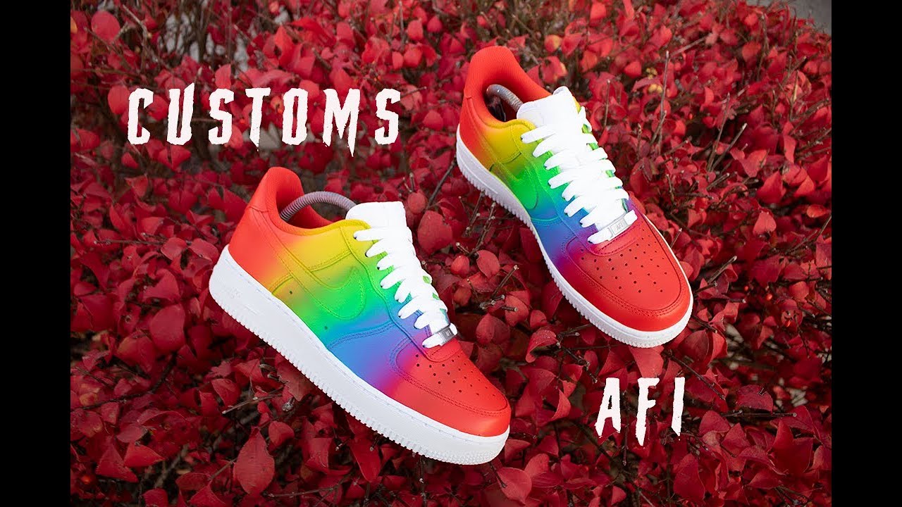 rainbow custom af1