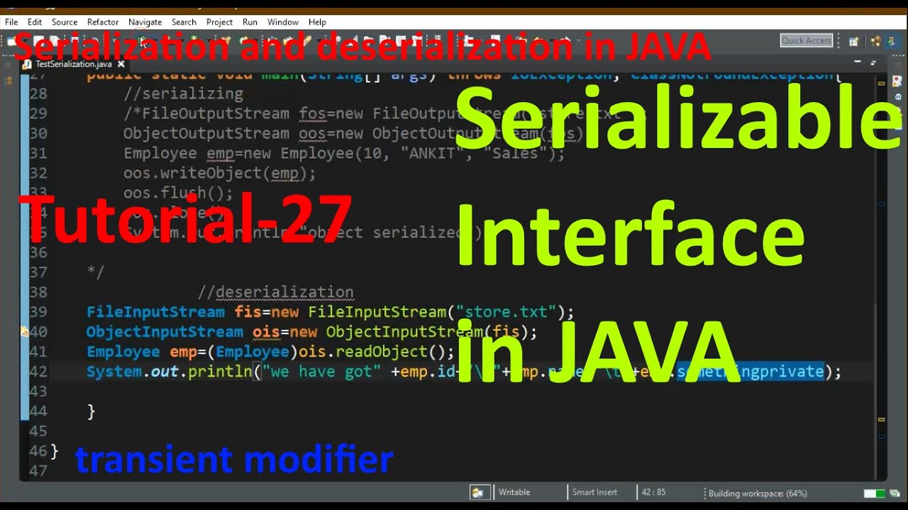 Сериализация java. Интерфейс джава. [Serializable] атрибут. Externalizable java.