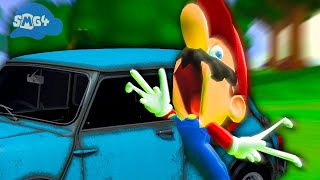 Мульт SMG4 Mario Gets His PINGAS Stuck In Car Door