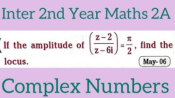 Inter 2nd Year Maths 2A Complex Numbers@maths naresh eclass