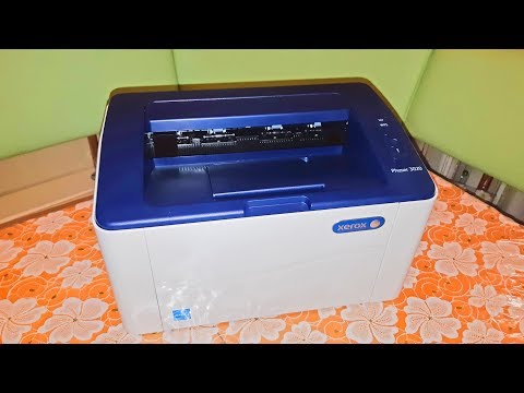Распаковка принтер Xerox Phaser 3020BI Wi-Fi (3020V_BI) + USB cable
