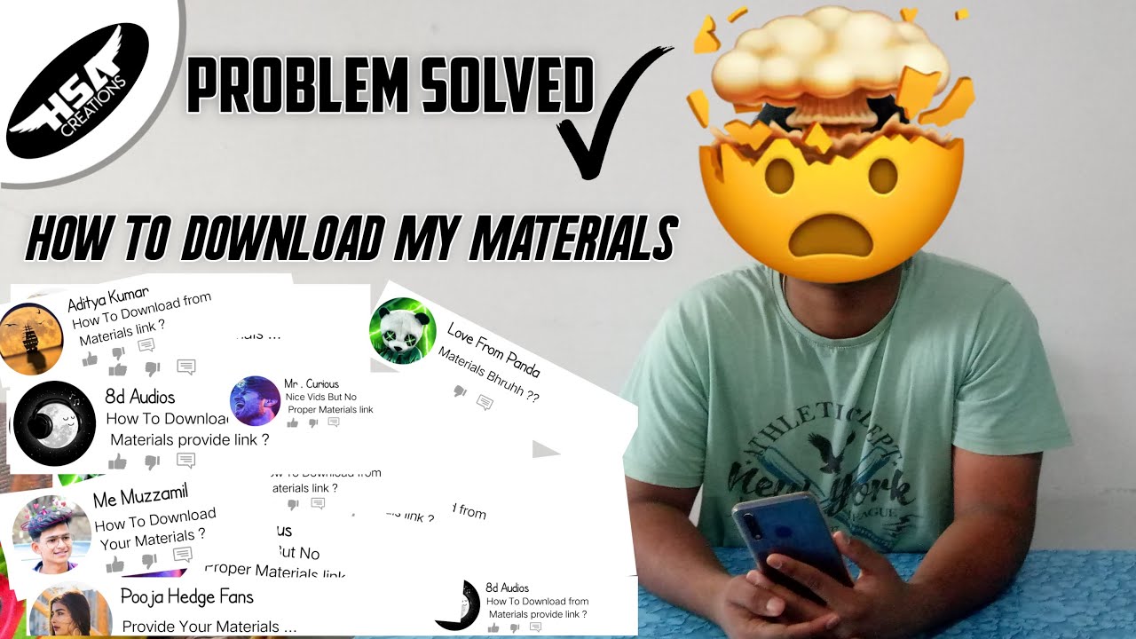 How To Download My Materials From The Given Links In My Videos // Problem Solved / Use My Materials
