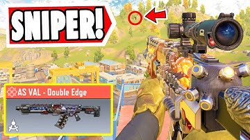 I MADE MY AS VAL INTO A REAL SNIPER IN CALL OF DUTY MOBILE BATTLE ROYALE!