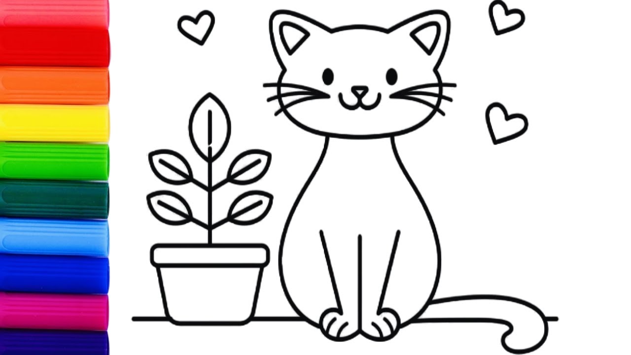 Como desenhar um Gatinho | Desenho fácil de Gato - YouTube