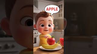 A for Apple 🍎 # baby dairy # baby learn