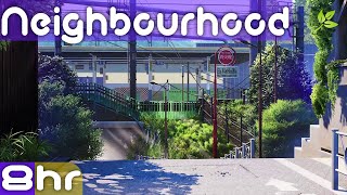 Neighbourhood Ambience Next To Railroad Tracks