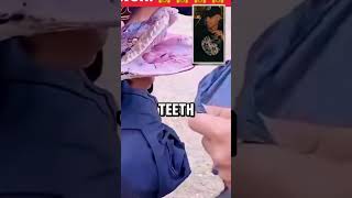 Teeth on a Reticulated Python! FULL VIDEO ON YT #wildmandan