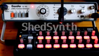 Step-sequencing a signal generator - electronic music from old test equipment