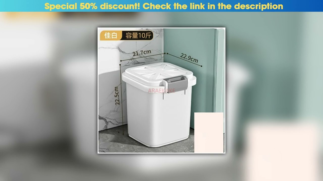 Top Dog food sealed bucket weighing 40 pounds and 50 pounds, cat food storage bucket, pet food stor