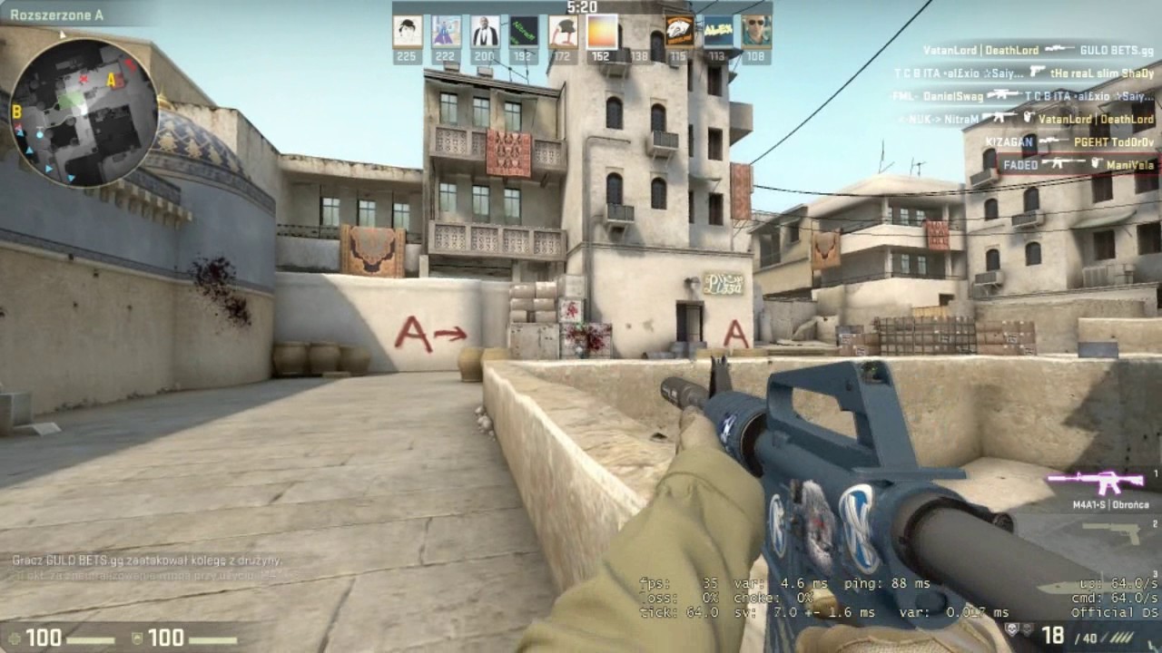 bayonet m9 fade fn 1000zł gameplay