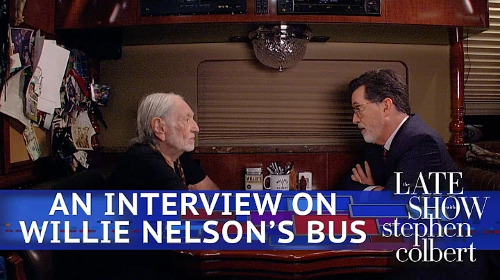 Stephen Interviews Willie Nelson On His Tour Bus