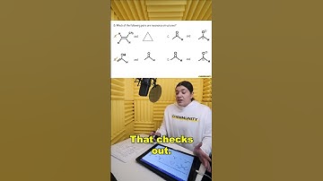 ACS Question: Determine which pair of structures are resonance structures #acs
