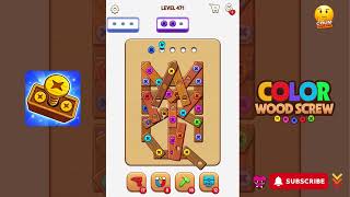 Color Wood Screw - Level 471 - Gameplay walkthrough