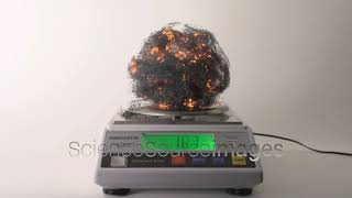 Iron Wool Burning, Chemistry Experiment
