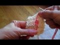 Weaving in yarn tails in Garter Stitch--Tip of the Week  04 20 12