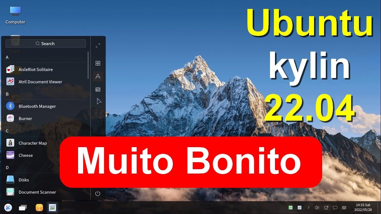 Ubuntu kylin 22.04 Linux Sabor Oficial da Canonical. Um dos Desktop ...