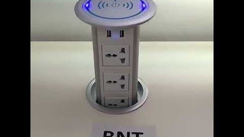 Boente BNT smart motorized pop up kitchen socket with wireless charger BM1503