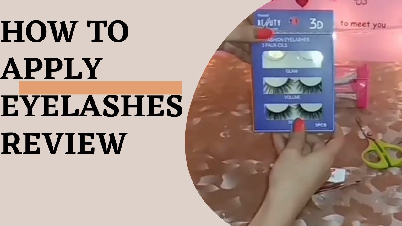 How To Apply False Eyelashes For Beginners!! How to Apply Lashes