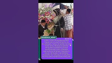 pengantin pria pake infus di pelaminan. #shortvideo