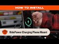 RidePower Inductive Charging Phone Mount Install