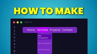 Create a PROFESSIONAL Dropdown Menu in 5 Minutes with HTML!