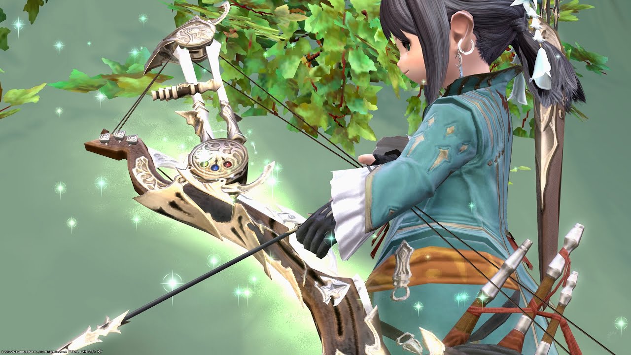 吟遊詩人のEW第2形態・タンポポの綿毛が舞うように光るアンティーク弓