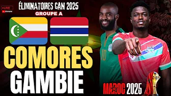 🔴[LIVE] COMORES - GAMBIE / Les Cœlacanthes à l'assaut des Scorpions /ÉLIMINATOIRES CAN 2025 /DIRECT thumbnail