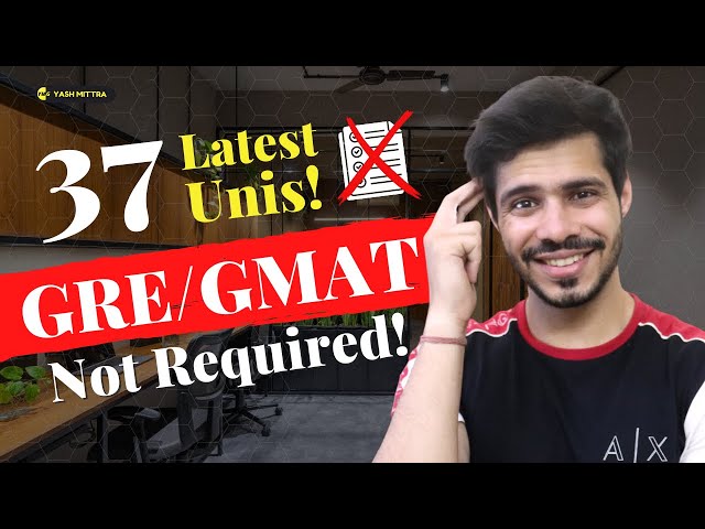 Part 2 of Universities waiving GRE/GMAT. PS: The universities are