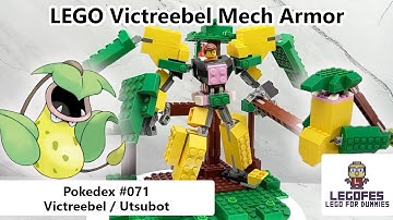 LEGO POKEMON MECH - Pokedex 071 Victreebel (Tutorial Build & Armor Robot Mode)