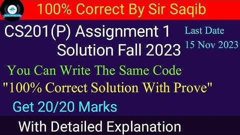 cs201p assignment 1 solution fall 2023| cs201p assignment 1 2023| cs201p assignment 1 fall 2023