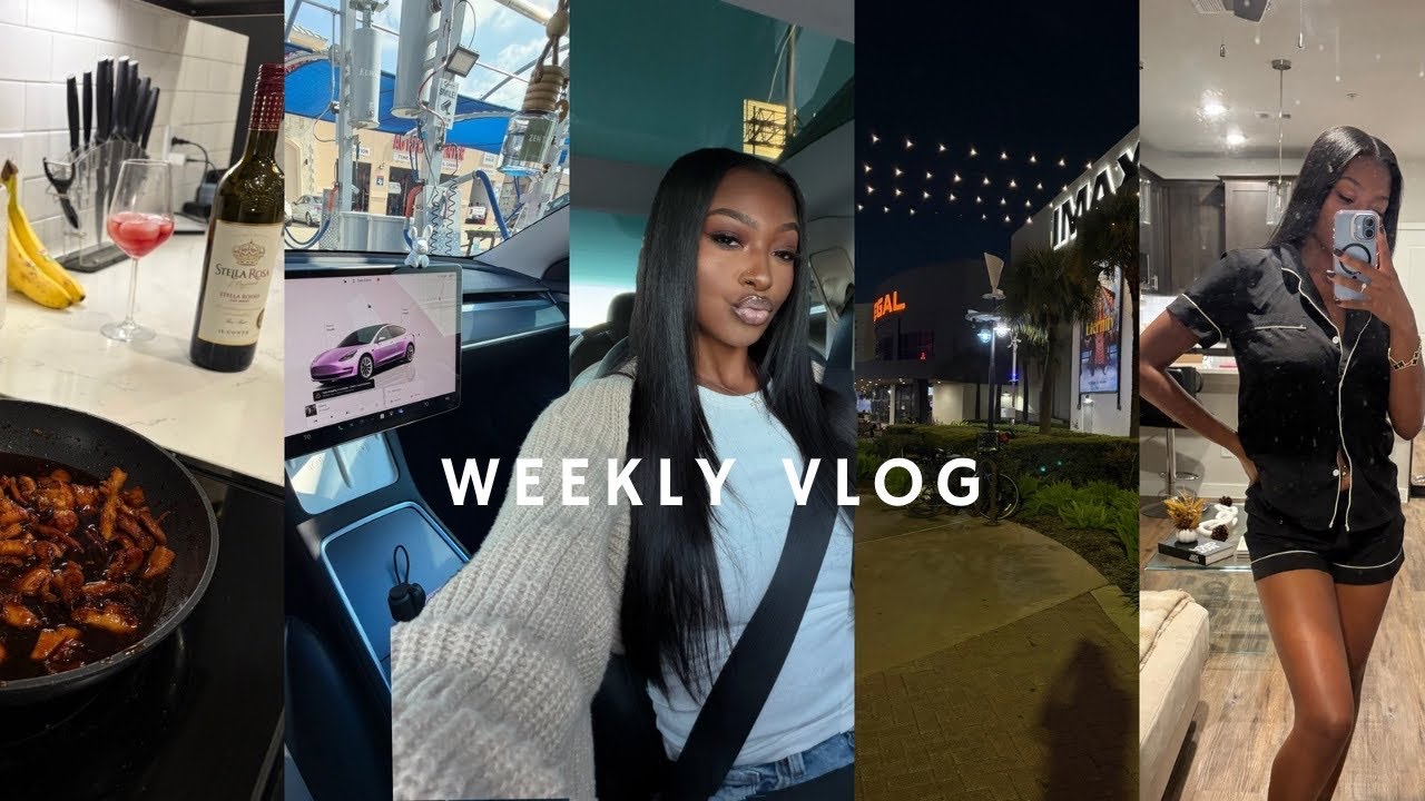 Weekly vlog | Cleaning car out, seeing “Sarah’s oil”, cooking, trying to reset + modeling & more!